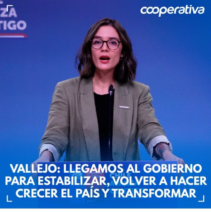 No he conocido a Ministro Vocero de Gobierno más mentiroso que Vallejo. Esta mujer no tiene el más mínimo sentido del pudor, una fabricante de mentiras y experta en levantar relatos falsos sobre las capacidades de esta mediocre y fracasada administración #Boric