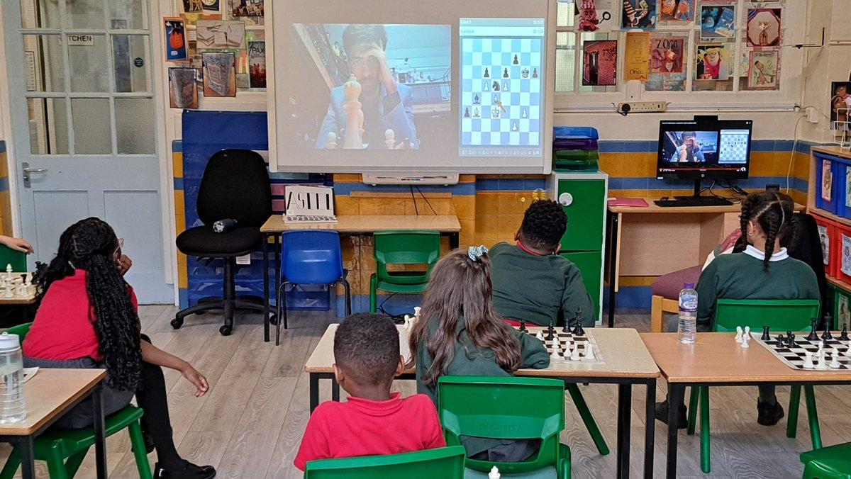 My students were so proud, excited and inspired by the fact that they might have played against the next World Chess Champion??? back in December at a side event at the London Chess Classic 2023? We will see 🤗 Thanks to @schoolschess and @TelegraphChess