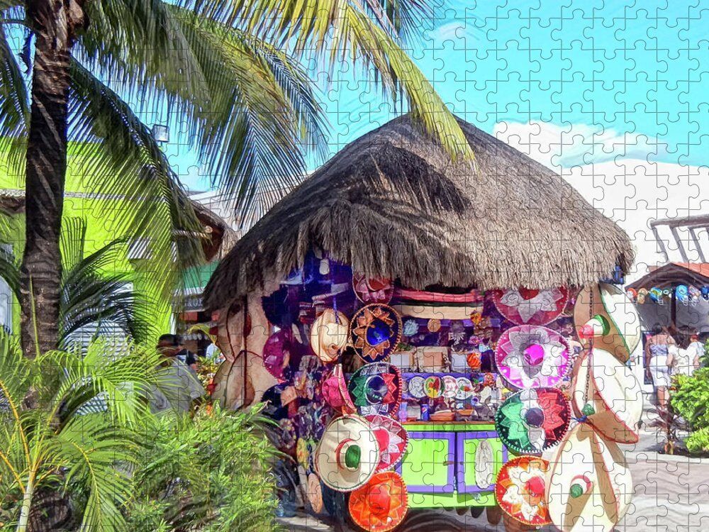 'Cozumel Souvenir Shopping' Jigsaw #Puzzle by Debra Martz 
debra-martz.pixels.com/featured/cozum… 
#photography #PhotographyIsArt #BuyIntoArt #AYearForArt #SpringForArt
#Cozumel #Souvenir #Shopping #vendor #palmtree #colorful #entertainment #FamilyFun #giftideas