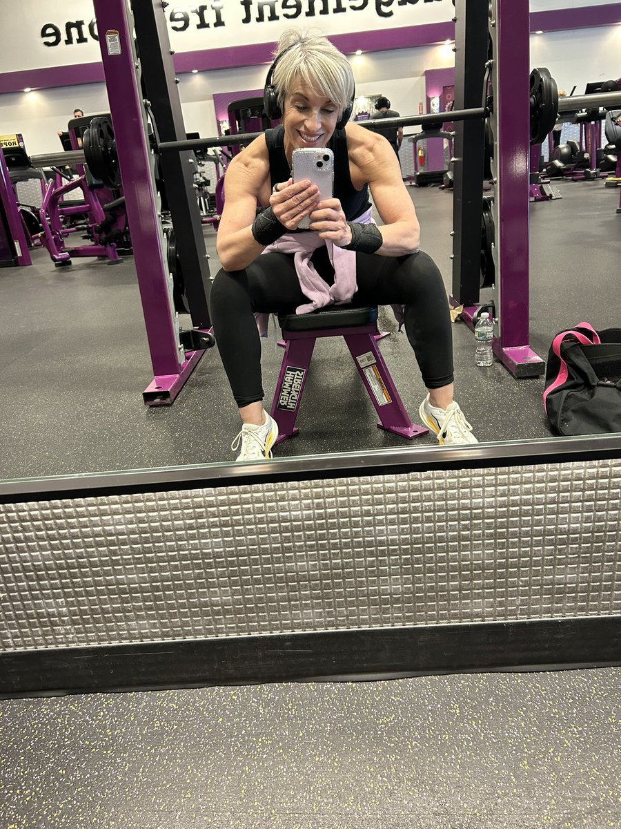 Every three months, I change my work out I’ve been doing leg/glutes three times a week Have I noticed a difference? Absolutely not (lol) It doesn’t get easier at 55 but I wouldn’t have it any other way Work harder Train harder Advocate harder