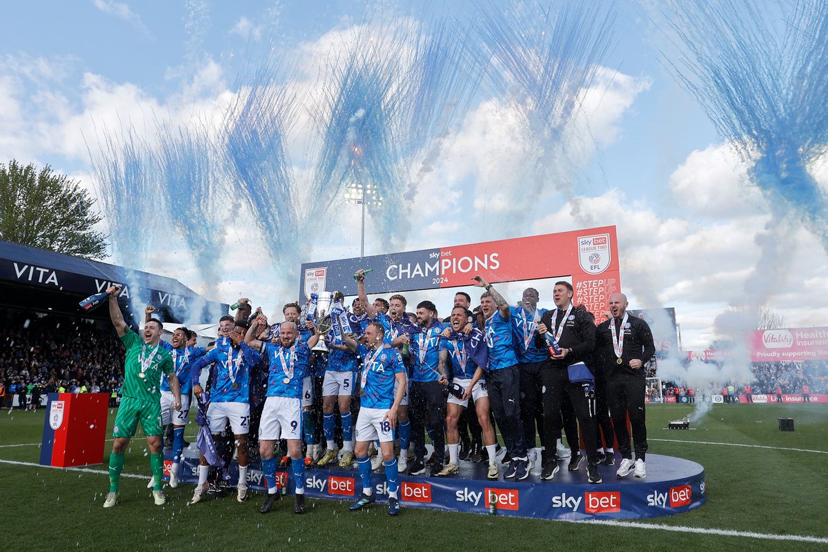 The moment that dream became reality 🏆

#StockportCounty