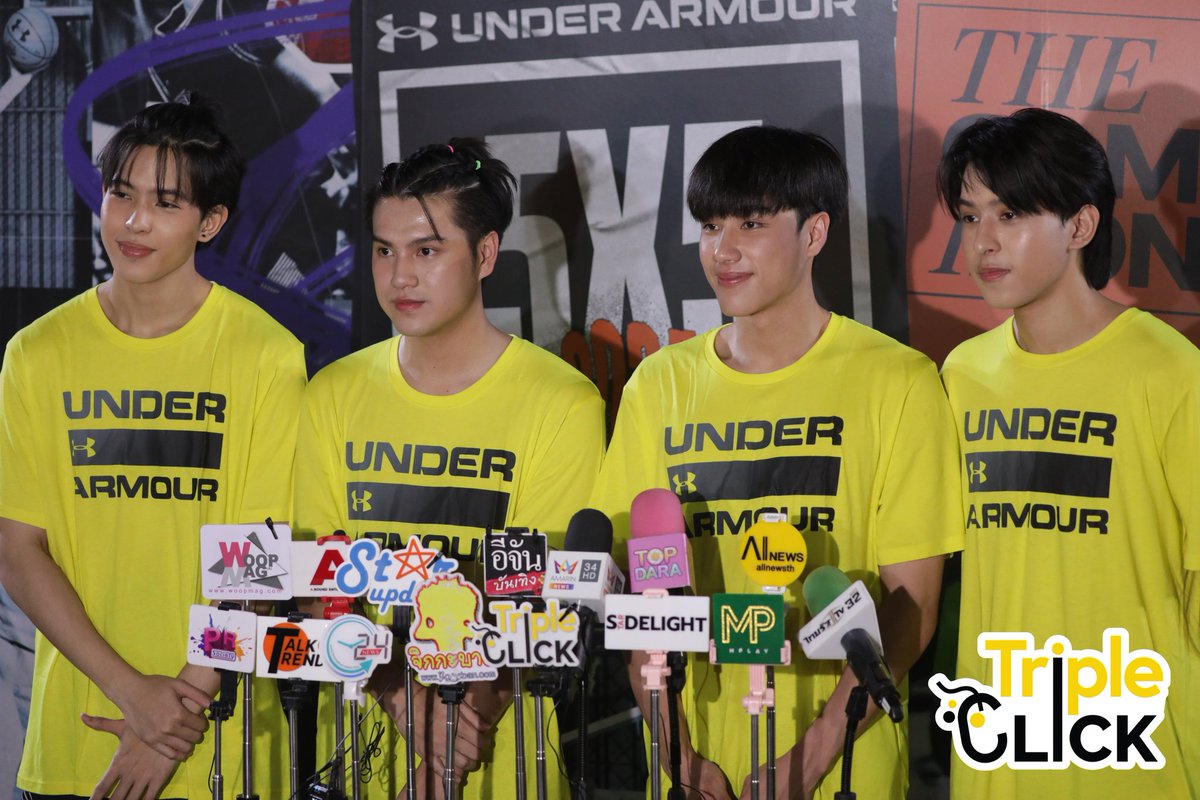 นักแสดงจาก GMM TV “นีโอ-เอเจ-เจเจ-มาร์ค” ให้สัมภาษณ์ก่อนงานแข่งขันบาส ในงาน “UA 5X5 Thailand 2024” พร้อมนำทีม All Star Celebrity ดวลกับทีม UA Athletes #neo_neos #marcmc #aj__chayapol #jj__chayakorn #UAxAJ #UAxJJ #UAxNEO #UAxMARC #UA5x5TH #UnderArmourTH