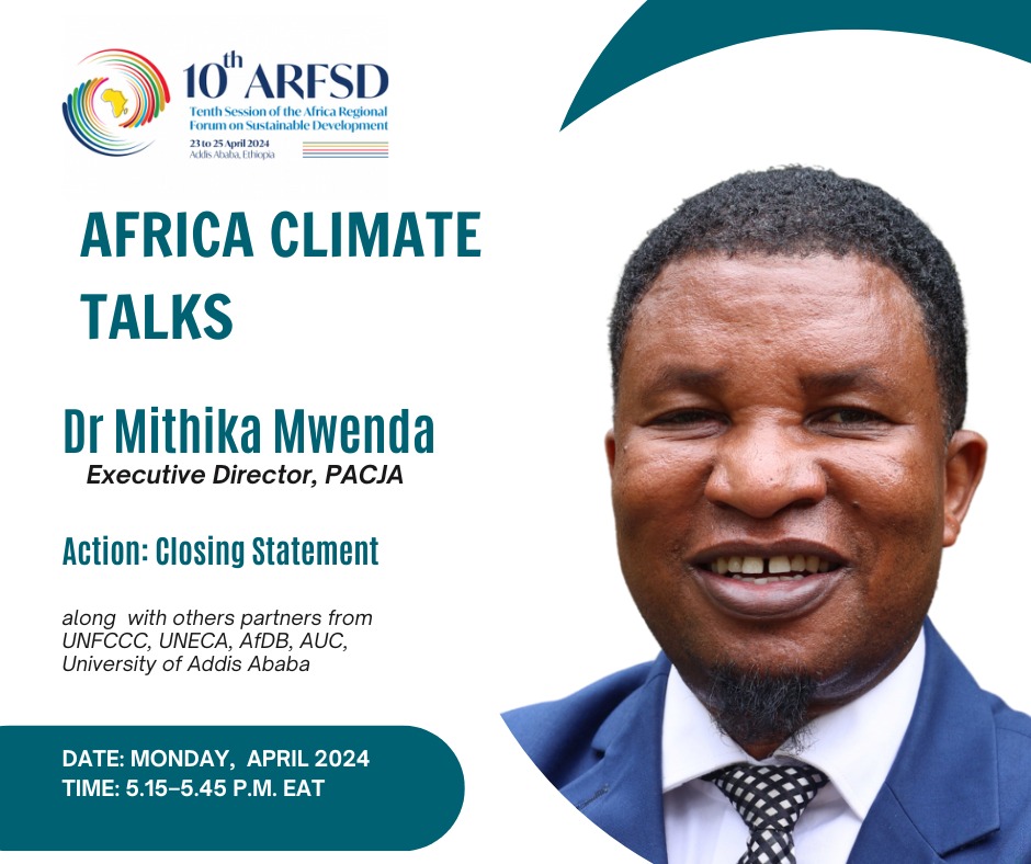 Excited to announce that @PACJA1 will play a key role at the Africa Climate Talks (#ACT)! Tomorrow, I'll deliver the closing remarks alongside esteemed partners like @UNFCCC, @AfDB, @AUC, @UNECA, and the University of Addis Ababa. Our focus: defining the next generation of #NDCs