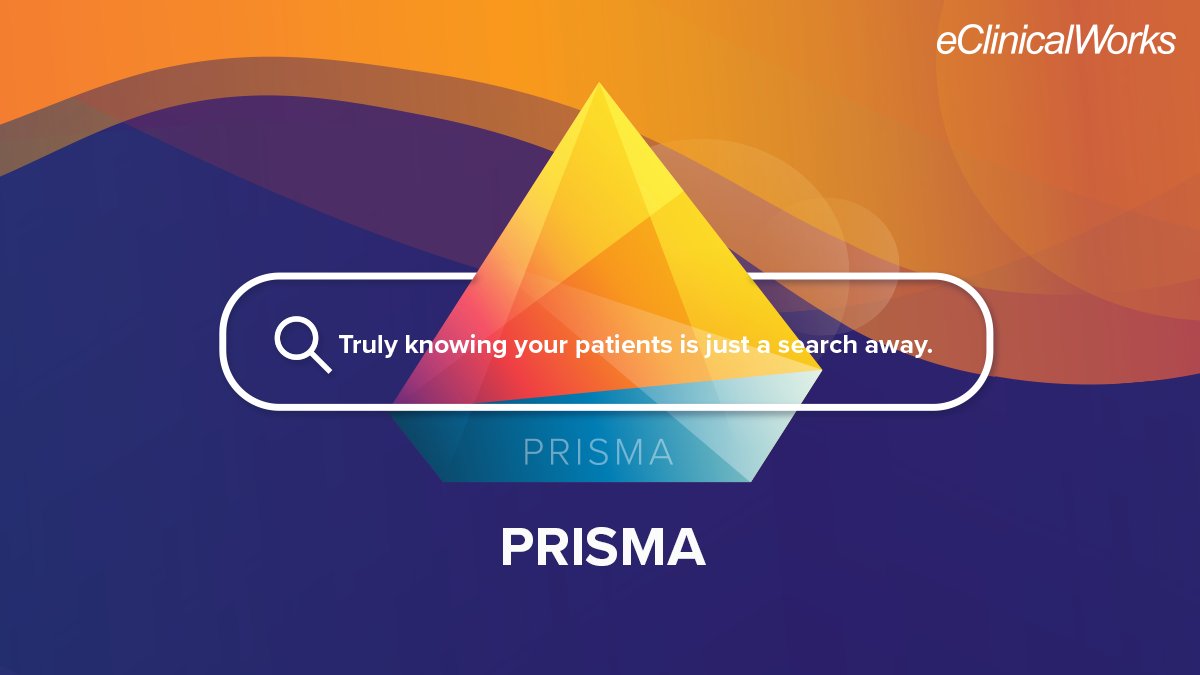 PRISMA is the 1st #HealthInformation #SearchEngine. It allows you to search through collated health info & the results are displayed in an easy, simplistic, readable view. ecw.co/4d0rWxt