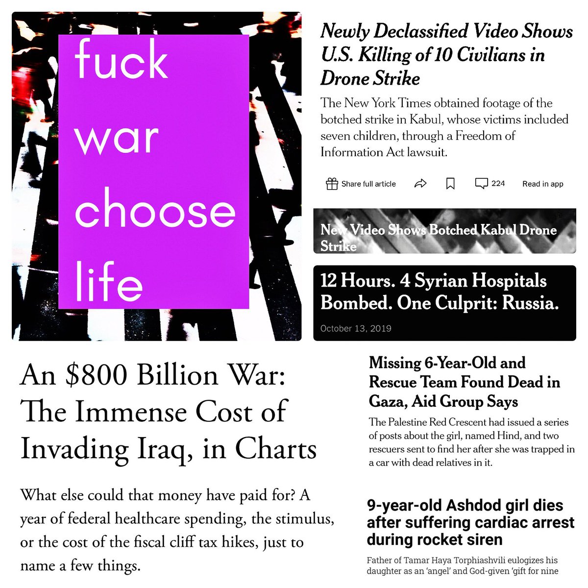 fuck war choose life