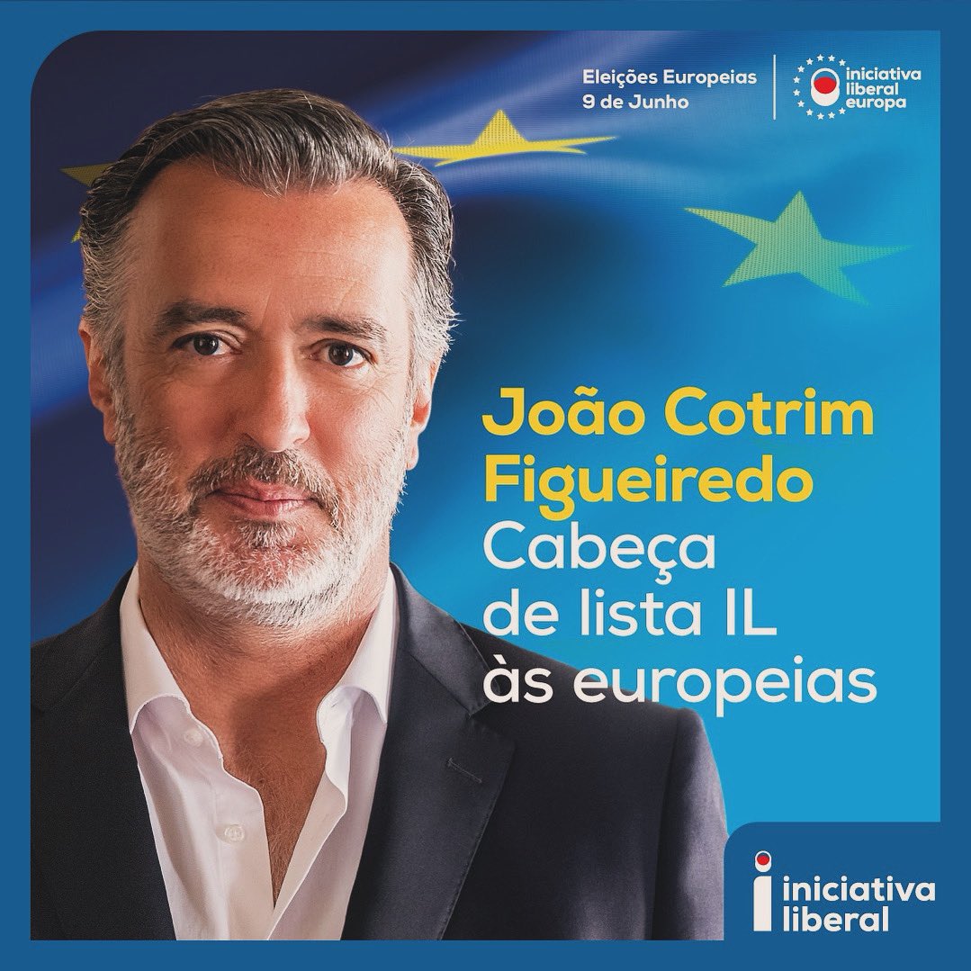 LiberalPT's tweet photo. 🔴🔵 RUMO ÀS EUROPEIAS: JOÃO COTRIM FIGUEIREDO 

João Cotrim Figueiredo é o candidato da Iniciativa Liberal às Eleições Europeias. A candidatura foi aprovada hoje, com linhas orientadoras para o manifesto eleitoral a ser desenvolvido com o contributo de todos os membros do partido. 

O manifesto assentará na ideia de que a Europa terá de ser o espaço privilegiado de Liberdade no Mundo. A Liberdade que, para a Iniciativa Liberal, é condição essencial para o desenvolvimento das sociedades, para o crescimento das economias e, sobretudo, para a realização das pessoas. Por isso, é fundamental não dar a Liberdade por adquirida. A iniciativa Liberal lutará por aprofundar a Liberdade nas suas quatro dimensões: a individual, a política, a económica e a social.

Nas liberdades individuais, a liberdade de escolha de cada um do seu próprio caminho de busca da felicidade, a liberdade de circulação no espaço europeu, a liberdade de opinião e de expressão dessa opinião, e a igualdade de oportunidades no acesso aos direitos e liberdades seguintes.

Na Liberdade política, a defesa e reforço do Estado de Direito, o investimento na maior autonomia estratégica da Europa na Segurança & Defesa, e o combate ao extremismo e ao populismo.

Na Liberdade Económica, o crescimento económico como prioridade política. Para tal, a defesa clara de uma Economia de Mercado aberta, o aprofundamento do Mercado Único, menos e melhor Regulação, eliminação da burocracia e impostos mais baixos e mais simples, defendendo a competição fiscal. A Iniciativa Liberal aprofundará também o combate à corrupção e promoção da transparência na UE, com foco no processo de atribuição de fundos europeus.

Na liberdade social, a Iniciativa Liberal sabe que a grande força da Europa é cultural, essa tem de ser a base da força política e económica que o partido quer reforçar - uma cultura que se mantém relevante porque inova e é criativa, reforçando temas como a educação, a segurança social, o combate à pobreza, demografia, saúde mental e direitos das minorias.

Acreditamos que a força da União Europeia é a força da união dos europeus, a qual será tanto maior quanto a Europa continuar a ser um espaço de Liberdade, Pax e Prosperidade.