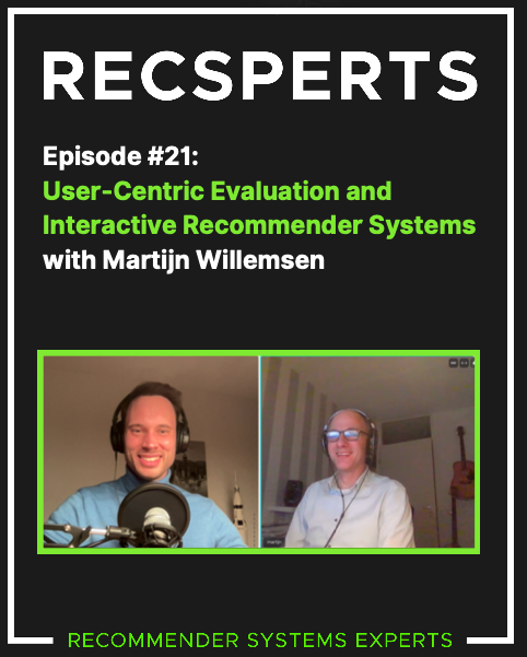 🔬🎙️ User Research and Interactive #recsys with <a href="/McWillemsen/">Martijn Willemsen</a> from <a href="/jadatascience/">JADS</a> 

Episode #21 of #recsperts is out! We discuss how users exert control over #recommendations, decision #psychology and user-centric evaluation - go check it out:
open.spotify.com/episode/5w5Abq…