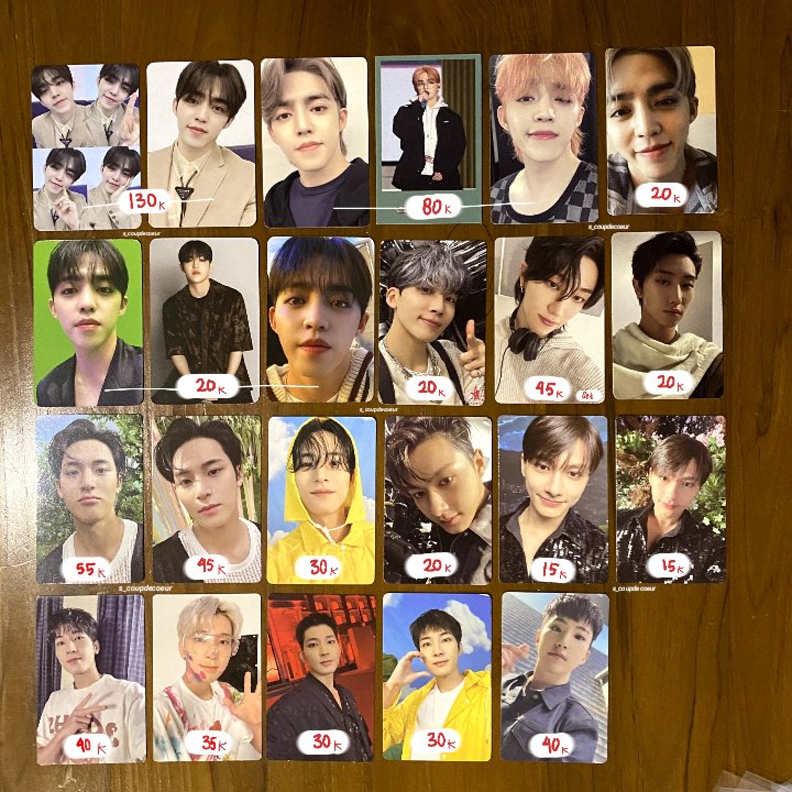 wts aab pc seventeen

🏷️ incl pack (reuse), exc adm
📍palembang, via 🍊
💭 dm for the details, pls mt after dm

t. wts svt scoups jeonghan the8 mingyu jun wonwoo hoshi grid caratland fts carver dicon pioneer sg24 wv weverse ver heaven cemong fml manyun heartcheek attacca ld