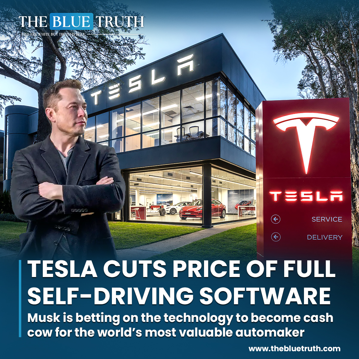 Musk is betting on the technology to become cash cow for the world’s most valuable automaker.
#Tesla #FullSelfDriving #FSDSoftware #AutonomousDriving #ElonMusk
#SelfDrivingTechnology #DriverAssistance #Autopilot #tbt #TheBlueTruth