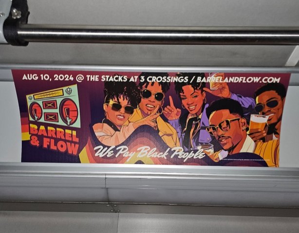 barrelandflow's tweet photo. We just hope the message is clear to the folks on the bus. Especially, the Black folk... 

🖌️ | @huny

https://t.co/286T1vWY0s | #BarrelAndFlow #wepayblackpeople https://t.co/iLjw816RYm