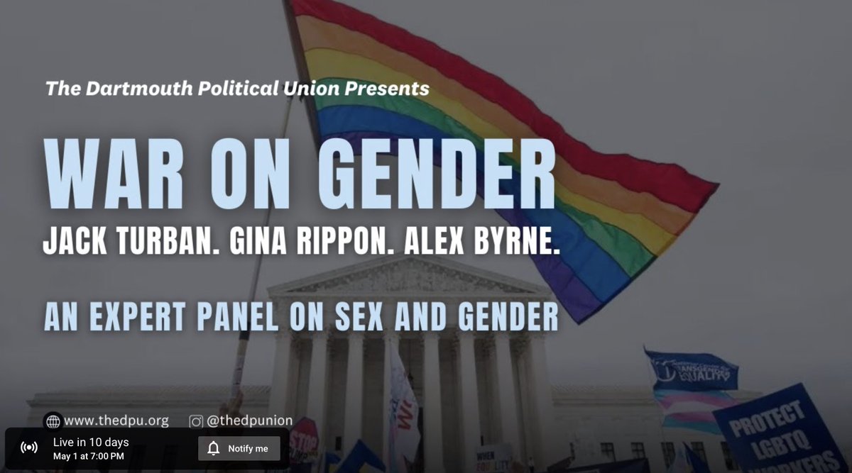 May 1, 7pm ET. Watch online, or turn up in Hanover, NH. Hosted by @theDPUnion.