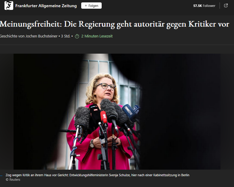 #Meinungsfreiheit: Die Regierung geht autoritär gegen Kritiker vor Das Kaiserreich galt Grünen und Sozialdemokraten nie als Vorbild, und doch wirken sie eigentümlich fasziniert von den wilhelminischen Zensurgesetzen, die das Behaupten „entstellter Thatsachen“ mit zwei Jahren