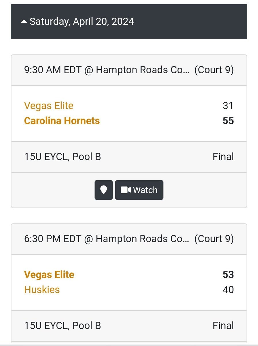 Zhoey2027's tweet photo. So we lost the 1st game yesterday but got it together for the 2nd game. It's been some tough competition, but we've been playing pretty good!  #Vegaselite https://t.co/aJqEC8hyVn