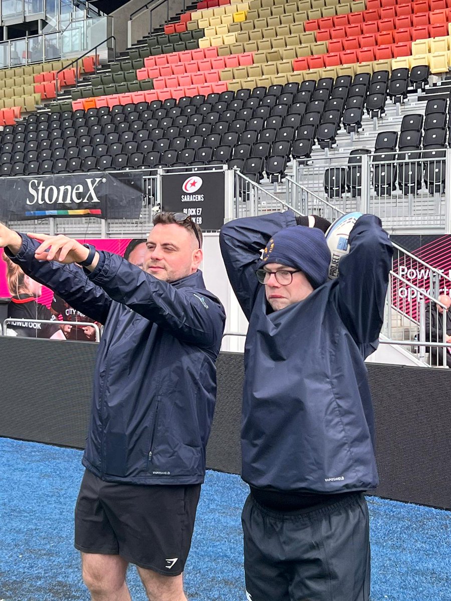 HertfordRFC's tweet photo. Great day @Saracens Stone stadium for Hertford RFC Mixed ability team, enjoying the tournament fun. Great work, all concerned. #weareHertford https://t.co/41dPlF7P4g