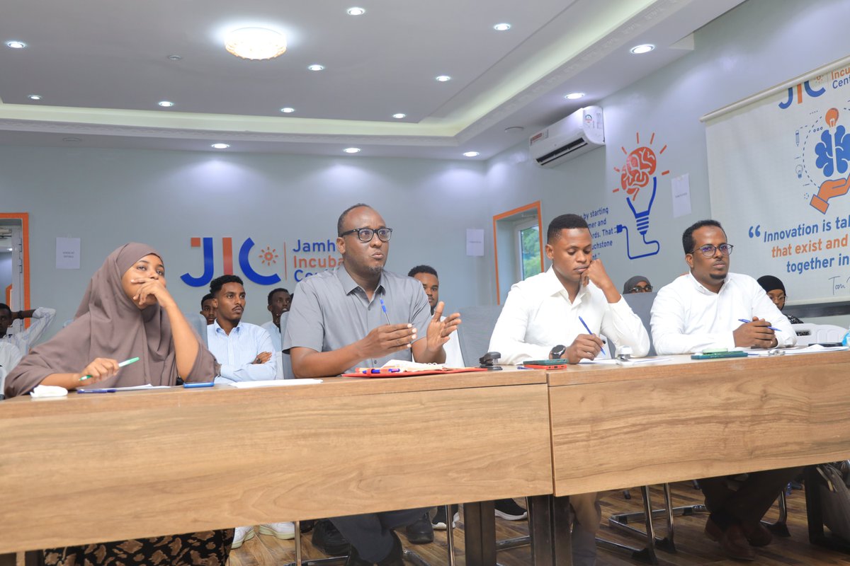 thejicenter's tweet photo. The Entrepreneurship Program's 3rd batch completed its 1st phase with a successful business idea pitching session, featuring market &amp; socially responsive ideas. Gratitude was extended to the trainers and judges for their pivotal roles. 1/1 https://t.co/HBtMVrWoiu
