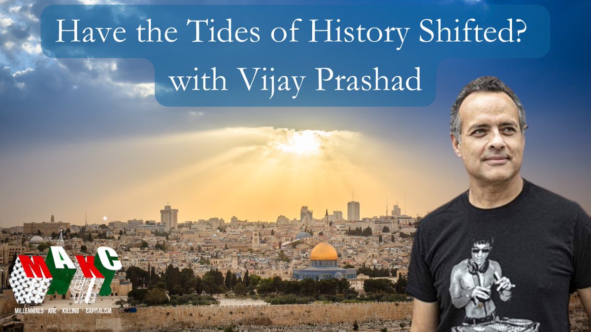 Monday at 4:30 PM ET we will talk to @vijayprashad about hyper-imperialism, the decline of the West, and the global significance recent developments in Palestine and elsewhere youtube.com/live/DyFjXk_QF…