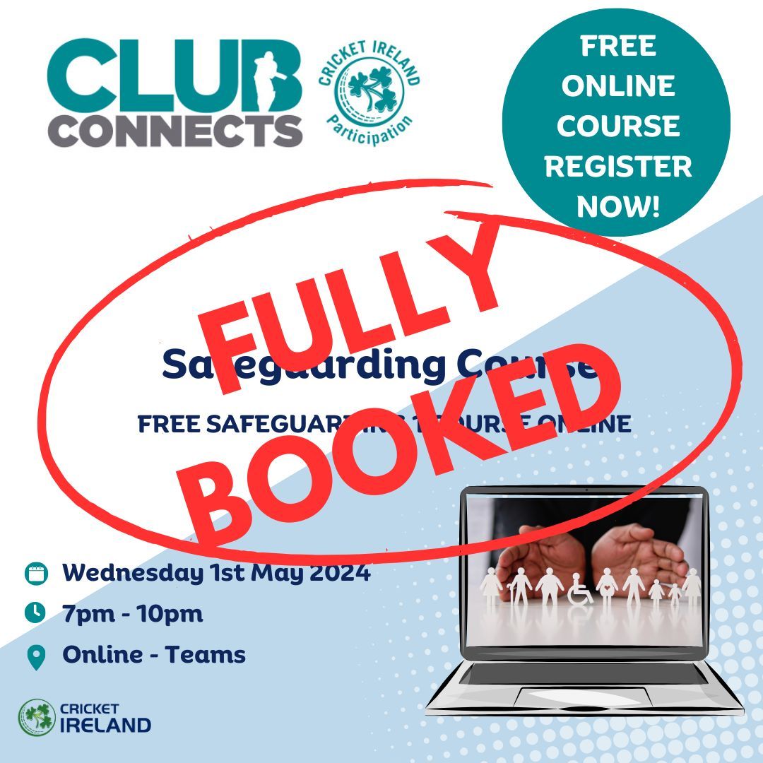 Upcoming Safeguarding Course 🚫 Now Fully Booked Up Keep an eye out for more 'Upcoming Courses' here 👉 buff.ly/3RP79TA #ClubConnects