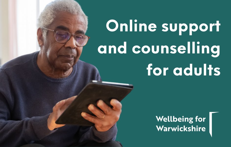 If you'd like to access mental health support online, Wellbeing for Warwickshire offers a digital platform to help your wellbeing. You can speak to counsellors, chat with others on community forums and access self-care tools and resources. bit.ly/3DieTaQ