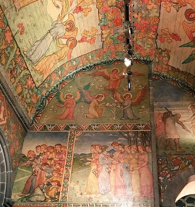 Phoebe Anna Traquair (1852-1936), Irish-born artist Arts and Crafts artist, best-known work for her murals in the former Catholic Apostolic Church (1893–1901) now Mansfield Traquair Centre, Edinburgh #WomensArt