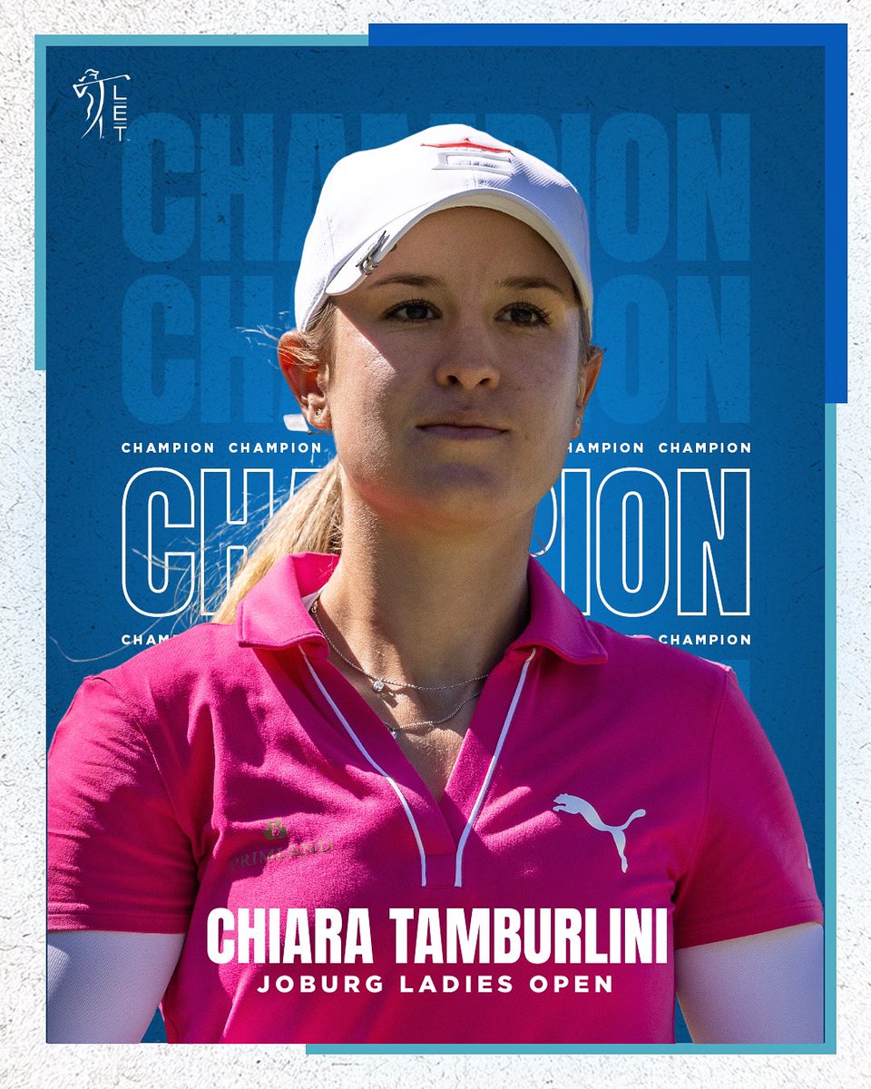 Rookie dominance. 🏆 Chiara Tamburlini puts on a clinic to win the #JoburgLadiesOpen by seven shots! #RaiseOurGame