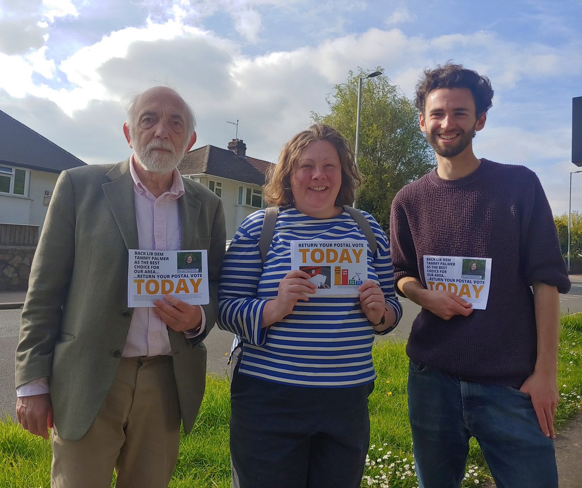 Another sunny afternoon and a very warm welcome from residents who have all ticked the Lib Dem box on their postal votes