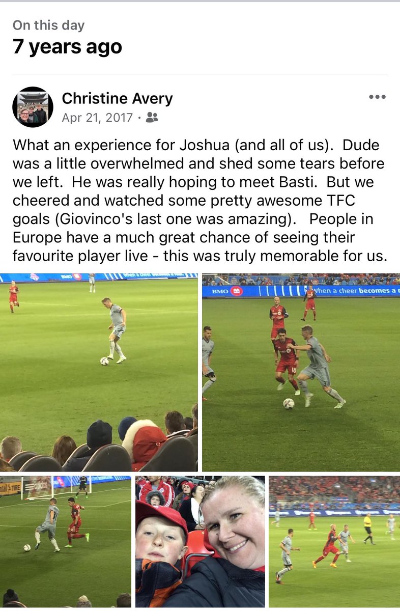 avery_kirkland's tweet photo. 7 years ago we had the honour of watching @BSchweinsteiger play at BMO field when he was playing for Chicago.  This remains one of our most incredible moments involving sport. Watching your idol play live was a true gift.  ❤️⚽️ https://t.co/B42A6a0K3I