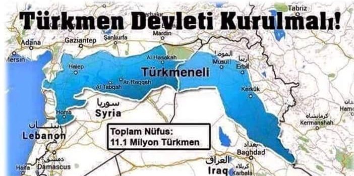 -Terör belasından kurtulmanın, -Sınırlarımızı güvence atına almanın, -Irak ve Suriye'de yaşayan 10 milyon Türk'e sahip çıkmanın tek yolu, 'Türkmeneli Devleti' kurmaktır .!!!