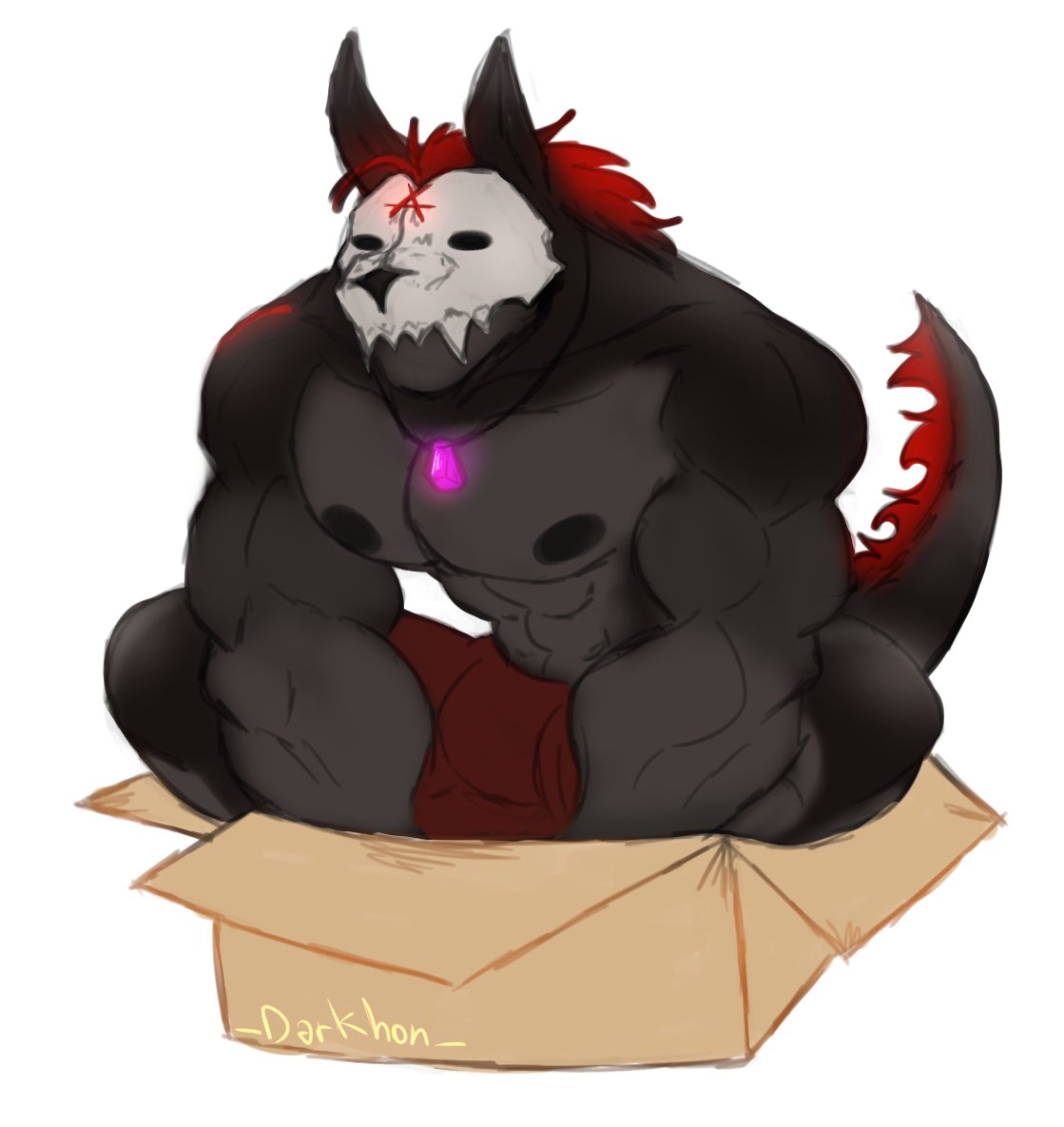 If I can fit, I can sit :3 

Art YCH I got -w-