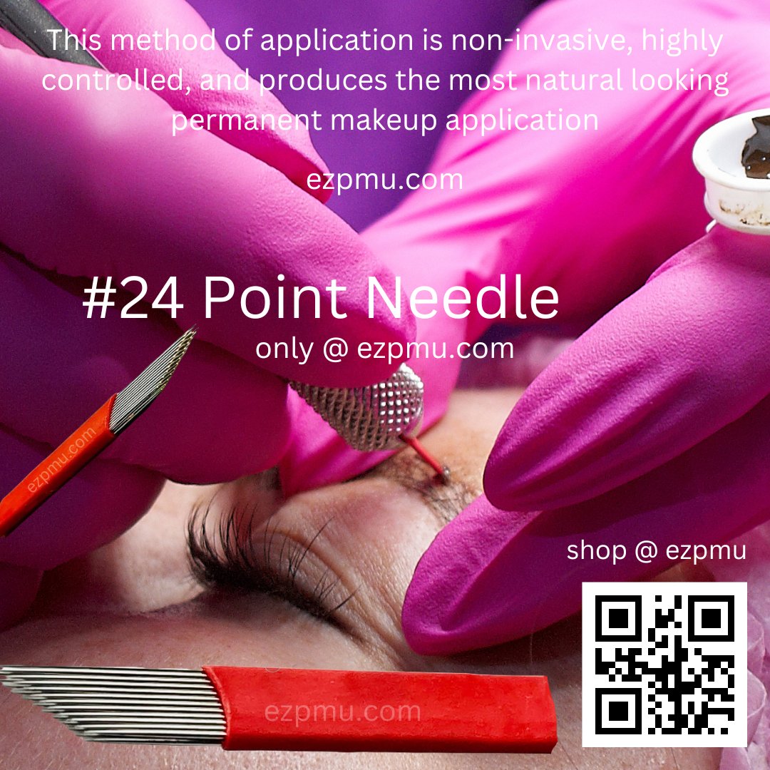 Gently and delicately implant permanent color with our exclusive #24 Point Needle bit.ly/3oWcb3w quality permanent makeup supplies since 1995@ ezpmu.com #microblading #permanentmakeup #needles #brows #joy #ink #tattoo #ezpermanentmakeup #ezpmu #share