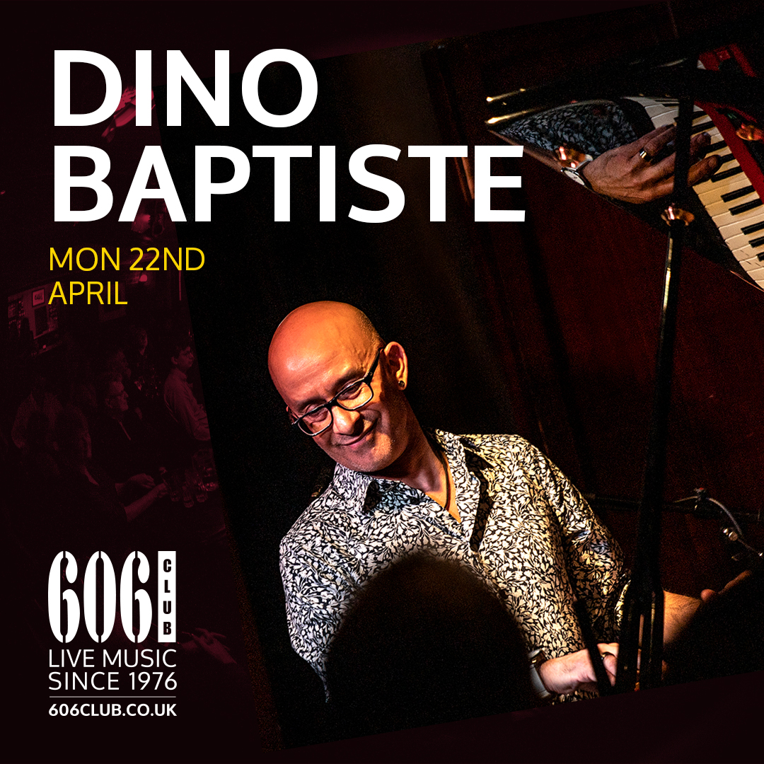 Monday: the outstanding #pianist & #singer Dino Baptiste (Dana Gillespie) & his band, Night Train Dino will be playing 'an exclusive selection of old hits from my idols Ray Charles and Nat King Cole'. Book: 606club.co.uk/events/ #jazzclub #blues #bluespianist #livemusic
