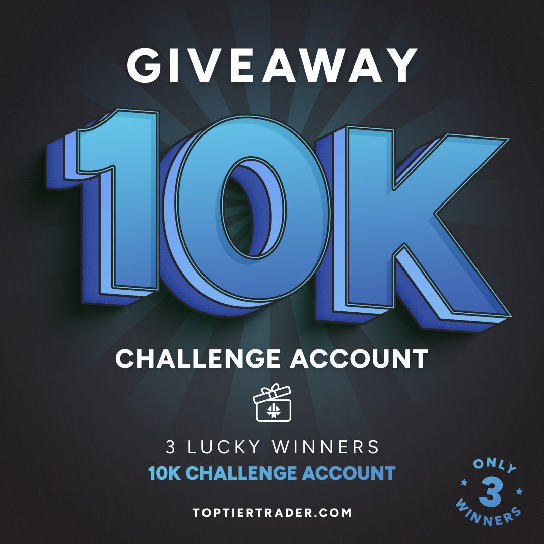 🥂🥳Its Giveaway Time🥳🥂

In celebration of my first payout at @_toptiertrader , I have partnered with them to giveaway 

(3 )10k accounts 👏🏽

To be considered you have to follow these 4 simple RULES 👇

1️⃣ Follow: @_toptiertrader @HopeKTrades  & @JoeBankss 

2️⃣ Like & Repost