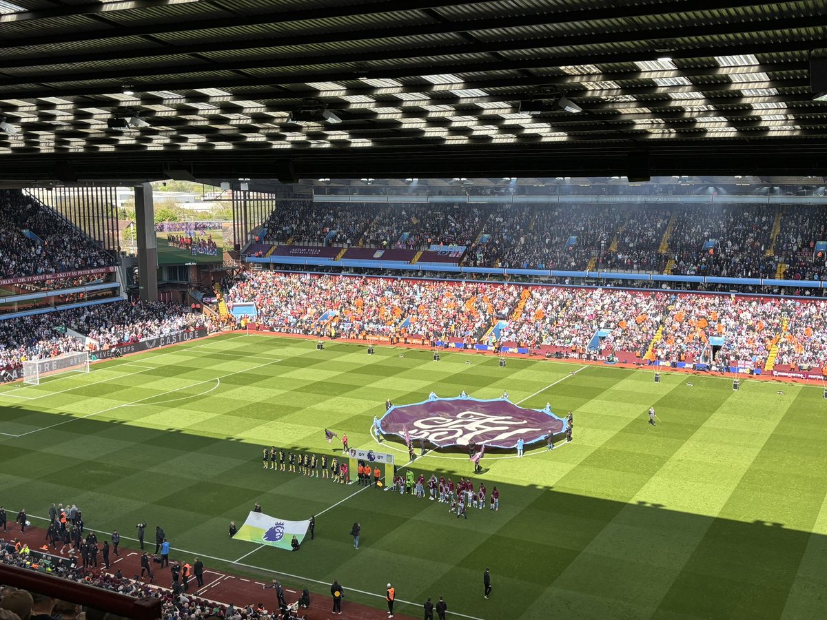 Villa Park was basking in the sun this aft! Great result! Bring on champions league!!!