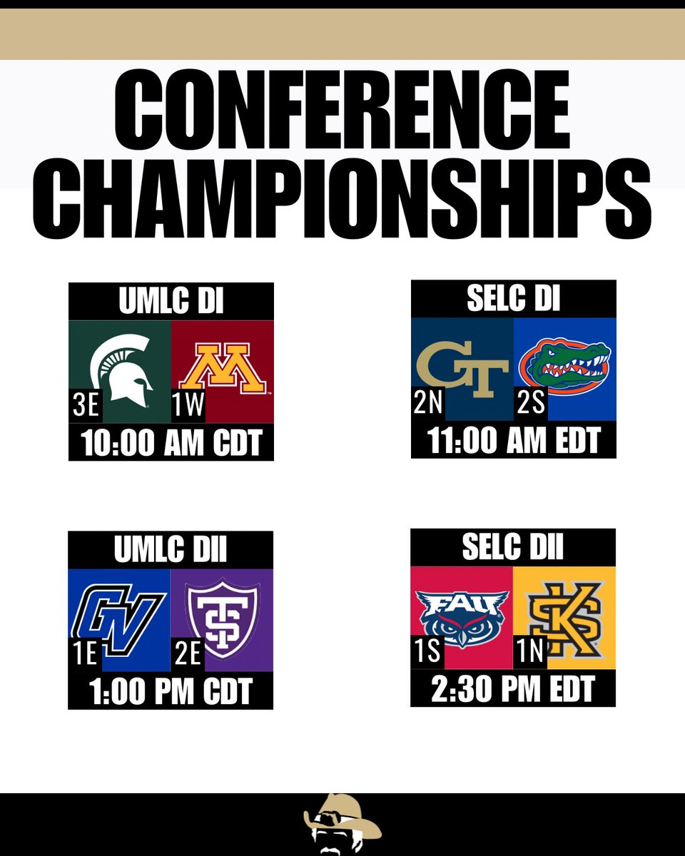 Conference Championships being played today, four tickets to Round Rock will be punched