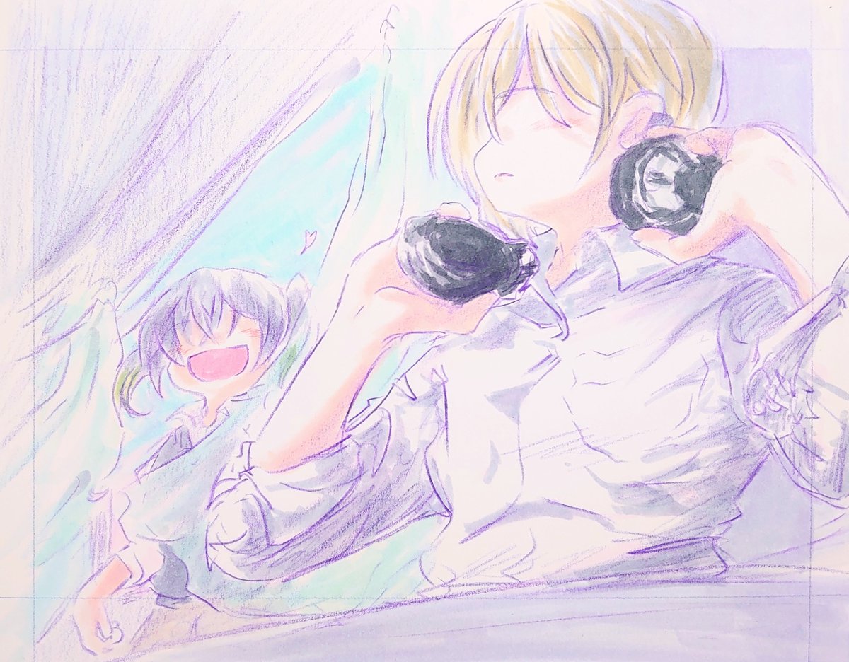 「外、気持ちいいよ! 」|しげお爺(97)のイラスト