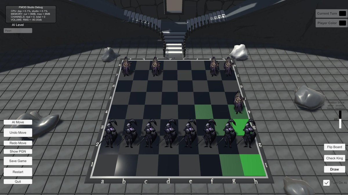 Chess Revolution de @thetravelergame

Juego de estrategia por turnos que innova en las reglas del ajedrez y le da una narrativa sacada de los mundos de FromSoftware. Estética oscura y evocadora mezclada con arte y animaciones dibujadas a mano en 2D. 

#Guadalindie24