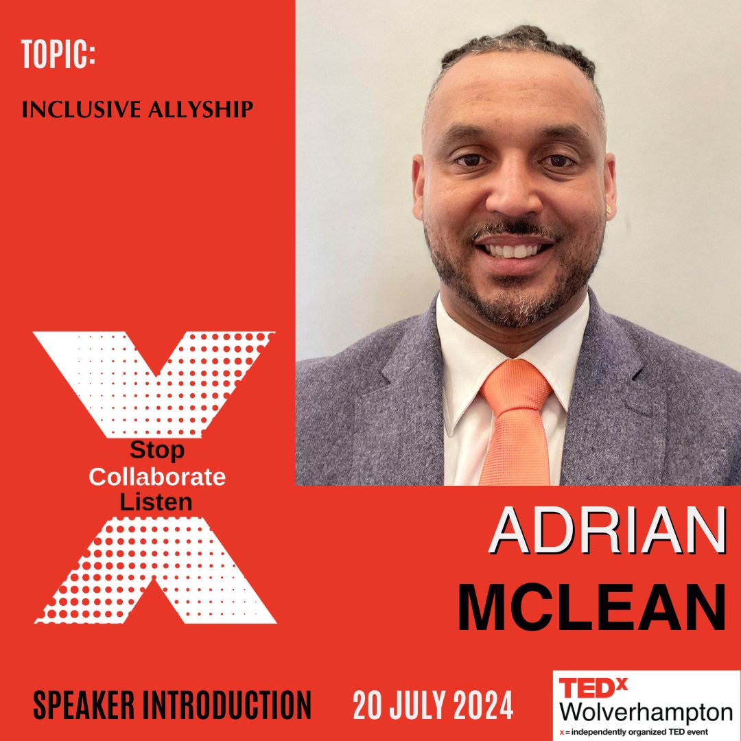 Speaker: Adrian Mclean
Topic: Inclusive Allyship

#StopListenCollaborate #TEDxWolverhampton #TEDx2024 #TEDTalk #TEDx #Wolverhampton #TEDxSpeaker #IdeasWorthSpreading #WestMidlands