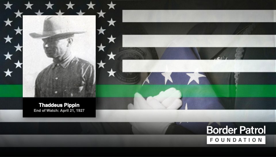 Today we honor the memory of Border Patrol Inspector Thaddeus Pippin End of Watch April 21, 1927 borderpatrolfoundation.org/pippen
#HonoringtheMemory #BorderPatrolFoundation #BPF #CBP #BorderPatrol #BorderSecurity #BorderPatrol #USBP #HonorFirst #lawenforcement #endofwatch #memorial