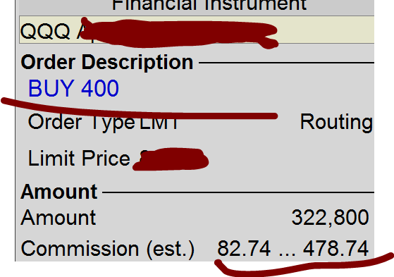 DiaboloOne's tweet photo. Les frais de courtage sur l'équivalent de 400 NQ ! seraient dans le pire des cas 0,20 ou 1,20 $/NQ

différence de 1$ à 2$ SANS REMISE
AVEC REMISE 2 à 4 $ 
your broker is very rich ! 

#benoistrousseau https://t.co/sufDWKaFnW