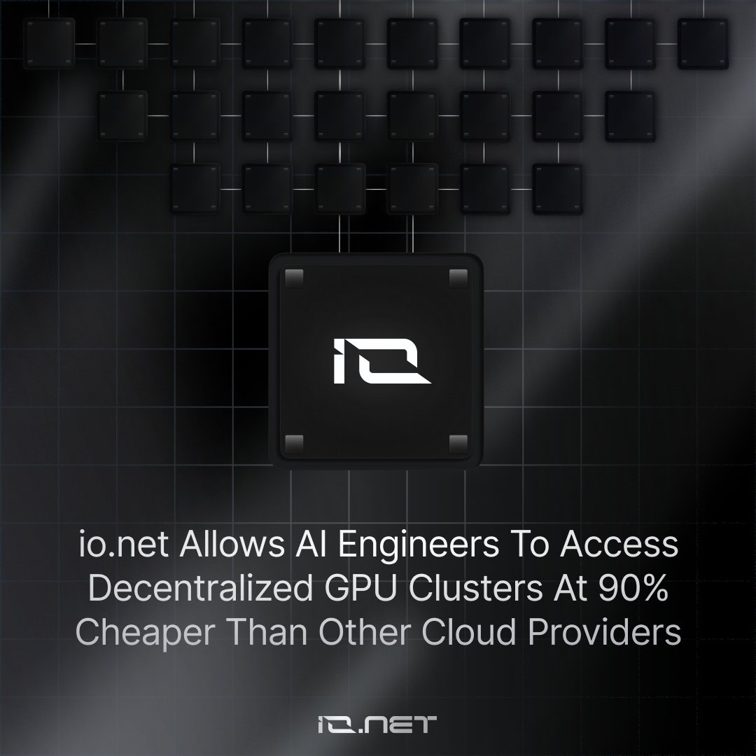 GPU demand doubles every three months, yet sources of GPU supply remain vastly underutilized. io.net is increasing supplier utilization rates to nearly 100% by aggregating sources of supply to create decentralized GPU clusters across various locations around the