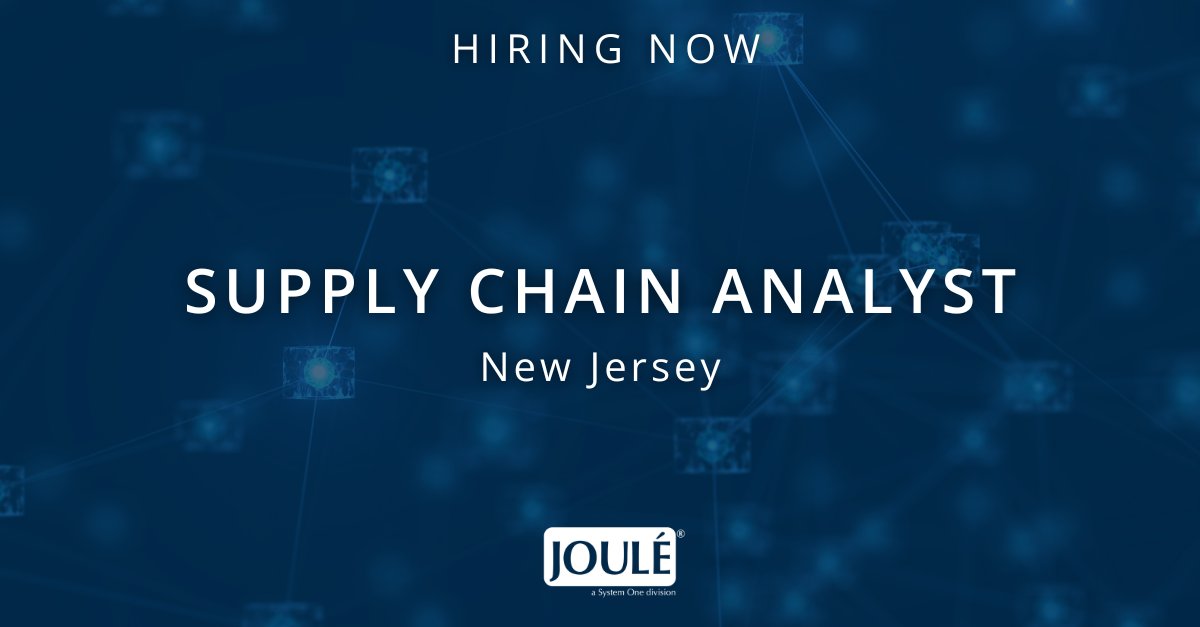 New Opportunity: Supply Chain Analyst - New Jersey

Ready to take your Supply Chain career to the next level? Apply now: ow.ly/1g1X50Rjh8x 

#hiring #supplychainanalyst #supplychain #newjersey #SAP #analyst #industrialengineering