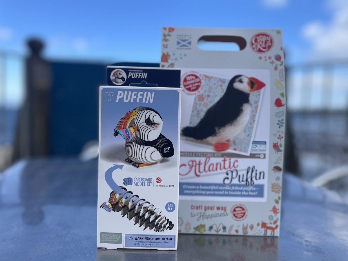 Have you managed to spot any puffins yet this year? With these colourful seabirds now back for the breeding season, these craft activities are the perfect way to celebrate. Check them out in our gift shop, or online: seabirdshop.org/collections/al… #sustainablegifts #charity