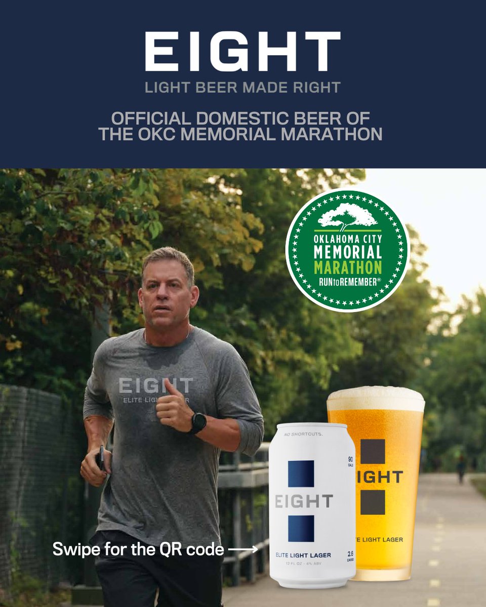 drinkeightbeer's tweet photo. Relax! It's @OKCMarathon taper week. 😅 You've earned an EIGHT, a day off, and hopefully free entry. 🏃 👣 Good news...we're covering the fee for one lucky runner.
Head to the link in our bio to enter.
#OKCMarathon #LightBeerMadeRight #NeverSettle https://t.co/xq3SZySOiP