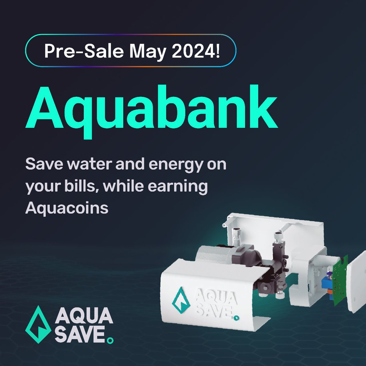 The AquaBank Pre-Sale is just around the corner. 🚨 Subscribe now to our whitelist to secure one of the 1000 AquaBanks at a discounted price of only €549. Be part of a sustainable, water-saving future while saving energy and earning money. 💧💰