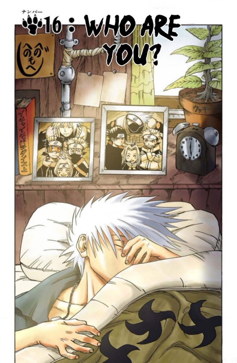 Every little detail foreshadowing/Easter egg in Naruto A thread 🧵 Old team 7 and obito were already revealed in cover of ch 16 of Og Naruto