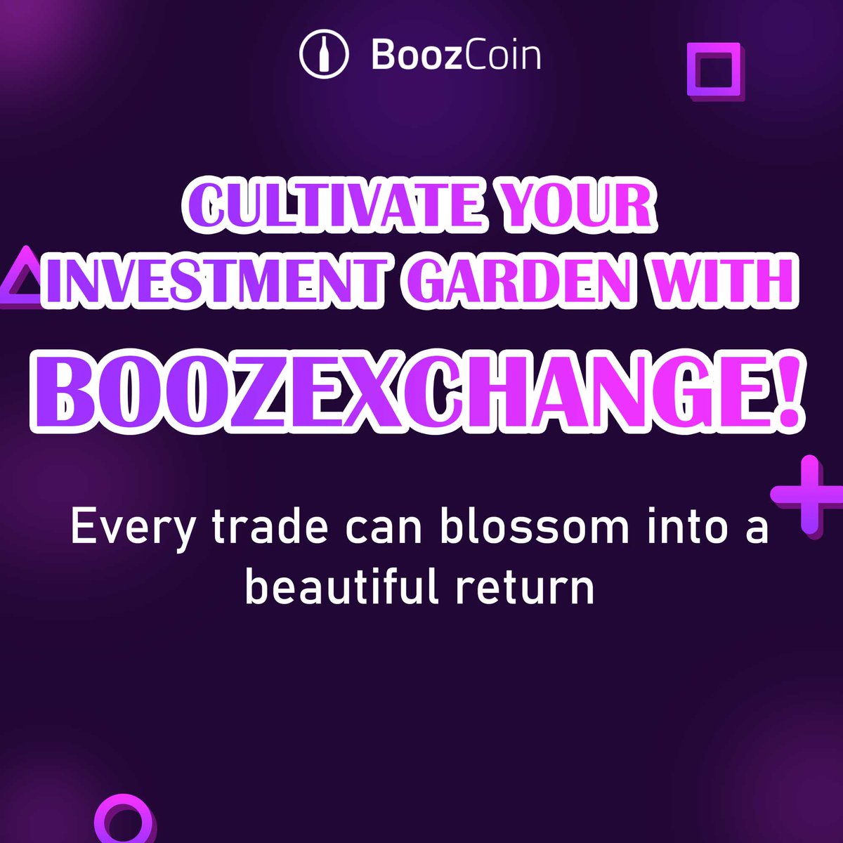 🌱 Cultivate Your Investment Garden with #BoozExchange! Every trade can blossom into a beautiful return. 💐 #Solana #Wine #Spirits