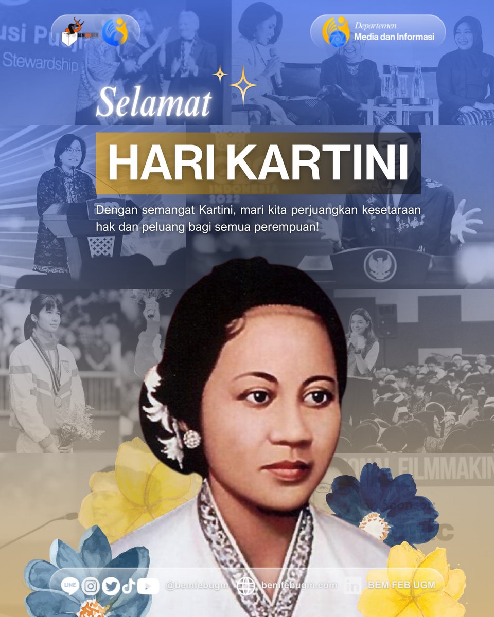 bemfebugm's tweet image. Dengan semangat Kartini, mari kita perjuangkan kesetaraan hak dan peluang bagi semua perempuan! 

Selamat Hari Kartini untuk seluruh perempuan Indonesia! 💐✨

#KabinetLintangKartika #BEMFEBUGM #FEBUGM #UGM #HariKartini #Kartini