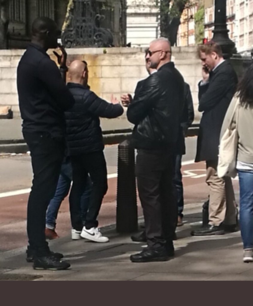 POV: you’re out for a casual stroll- with a film crew and bodyguard, naturally- and you spend several hours ‘stumbling across’ a march