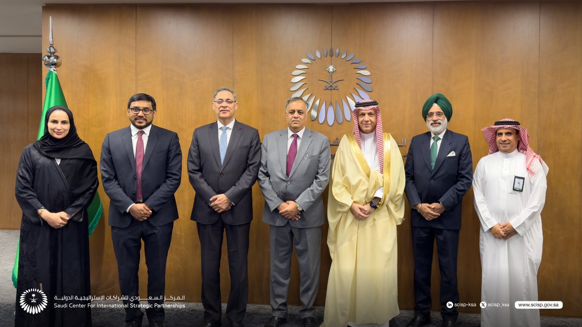 scisp_ksa's tweet photo. As part of developing and strengthening the Kingdom’s international strategic partnerships, Eng. Raad AlBarakati, President and CEO (interim) of #SCISP received H.E Dr. Suhel Ajaz Khan, Ambassador of the Republic of #India to #SaudiArabia at the Center where they discussed topics of shared interest and areas of potential cooperation.