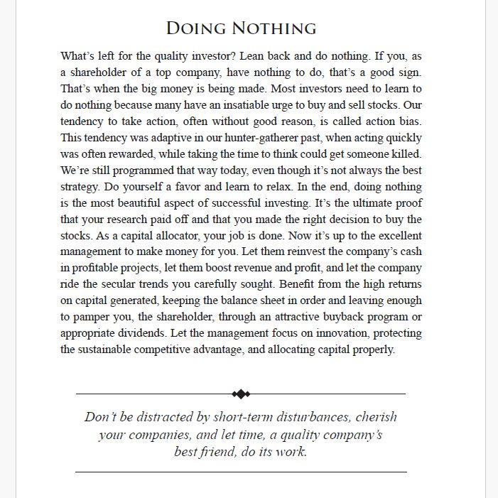 Doing Nothing