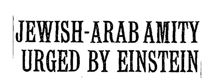 Albert Einstein's #Passover wish for peace, friendship, and cooperation among the Jewish and Arab communities of Palestine (1935): nytimes.com/1935/04/21/arc… #Passover2024